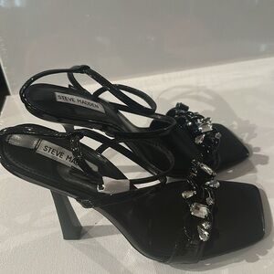 Steve Madden Joanna Slingback 4” Heels with Jeweled covered toe straps. Size 9